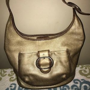 Brighton Pewter Leather Hobo